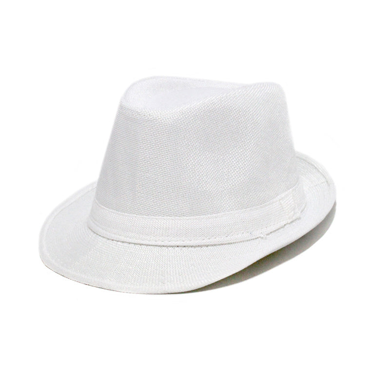 Women's Curved Brim Vintage Sun Hat Western Fedora Cap