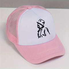 Embroidered Cartoon Character Baseball Cap Adjustable Sunscreen Hat