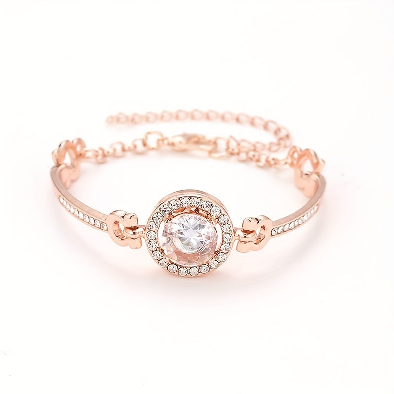 Rhinestone Bangle Bracelet Women's Jewelry