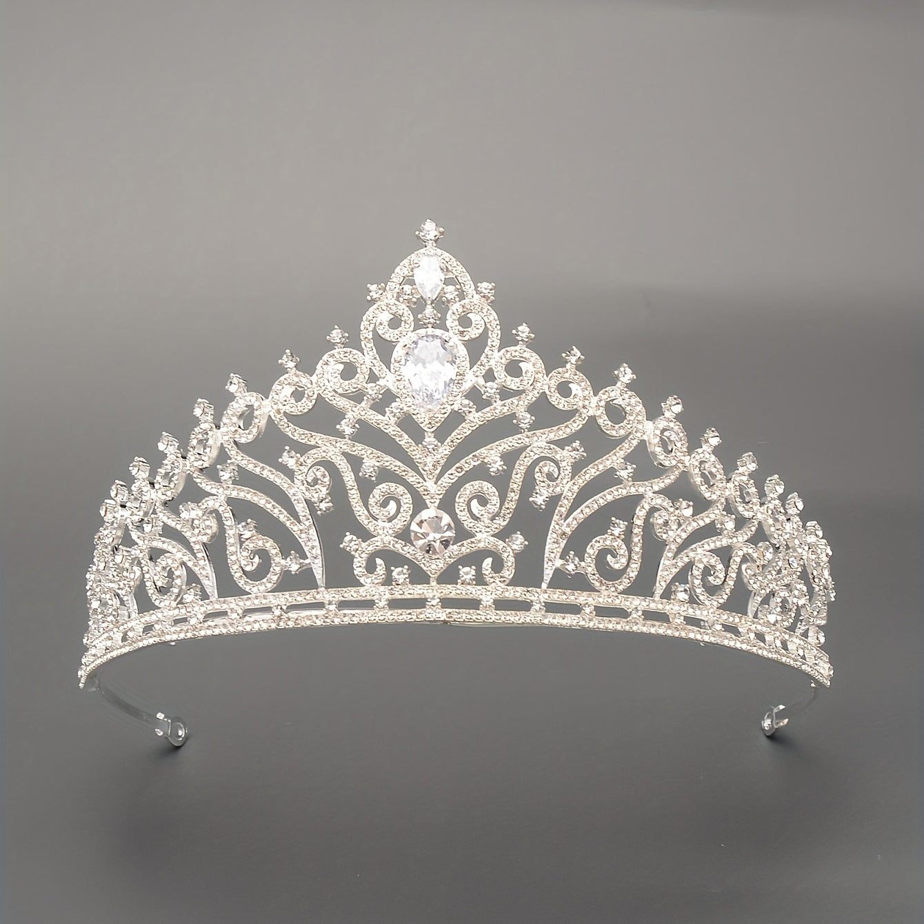 Zircon Bridal Crown Crystal Headband Wedding Headdress