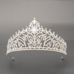 Zircon Bridal Crown Crystal Headband Wedding Headdress