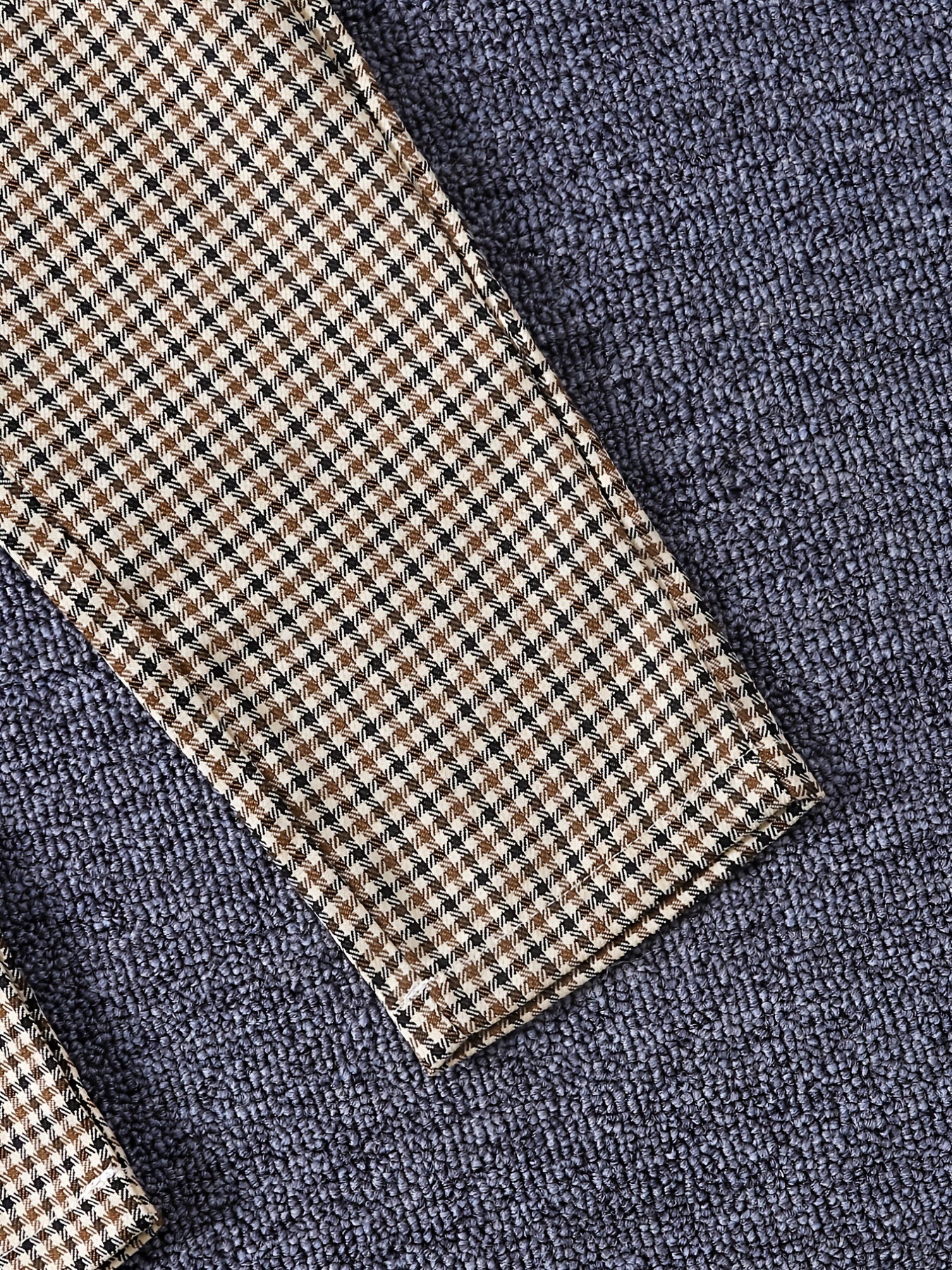 Girl's Ribbed Turtleneck Top & Plaid Pants Set for Spring Fall