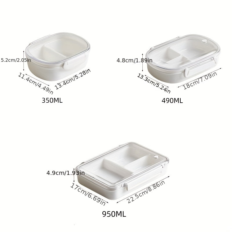 Divided Grid Sealed Bento Box Food Preservation Lunch Box, Camping Picnic Beach