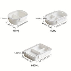 Divided Grid Sealed Bento Box Food Preservation Lunch Box, Camping Picnic Beach