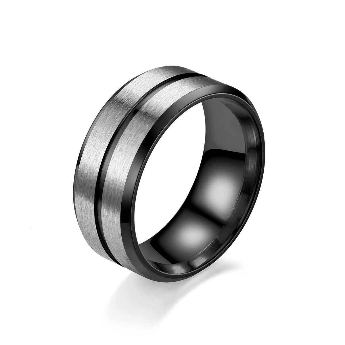 Men's Stainless Steel Ring for Casual Wear