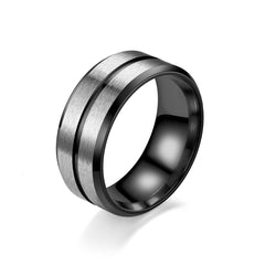 Men's Stainless Steel Ring for Casual Wear