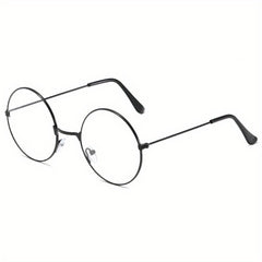 Men's Retro Round Frame Anti Light Glasses Reading Glasses