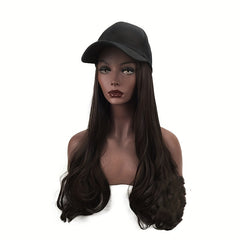 Baseball Cap With Hair Extensions Synthetic Wig Attached