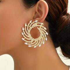 Geometric Shape Personality Earrings Ladies Jewelry Catwalk Accessories