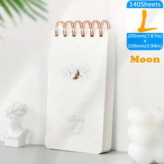 Waterproof Spiral Coil Notepad Thick Notebook Horizontal Line C