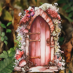 5pcs Retro Plant Landscaping PET Stickers