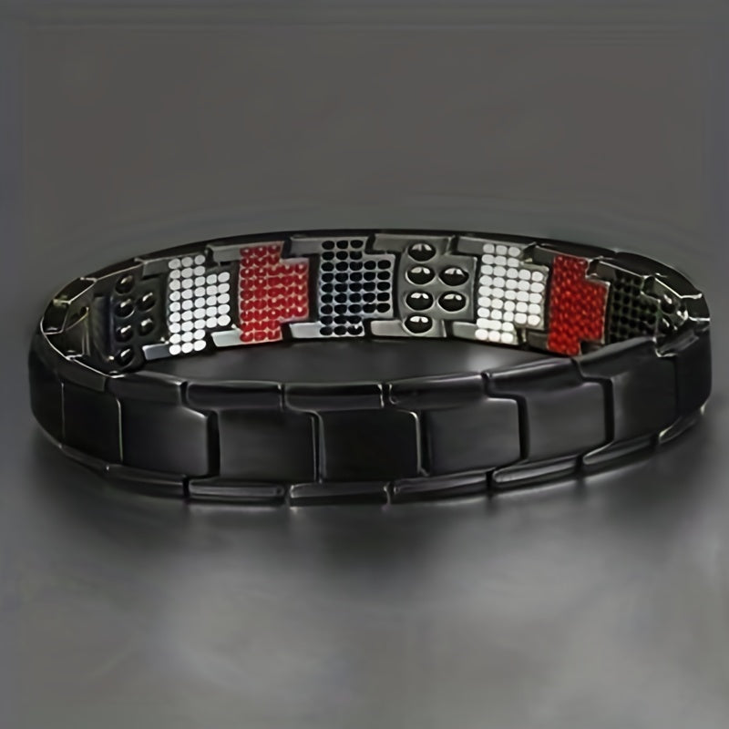 Magnetic Therapy Bracelet with Removable Links for Fathers