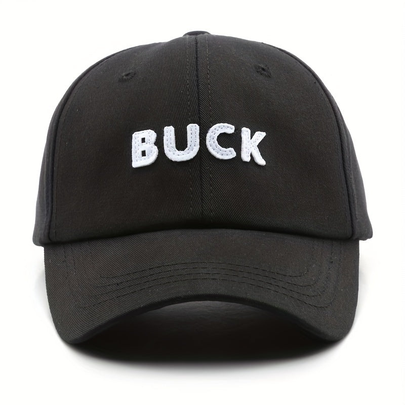 Buck Embroidered Denim Baseball Cap