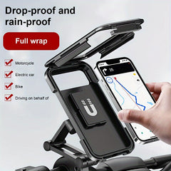 Waterproof Bike Phone Holder 360&deg; Handlebar Clip