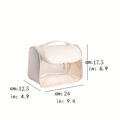 Transparent Cosmetic Bag Portable Toiletry Wash Handbag