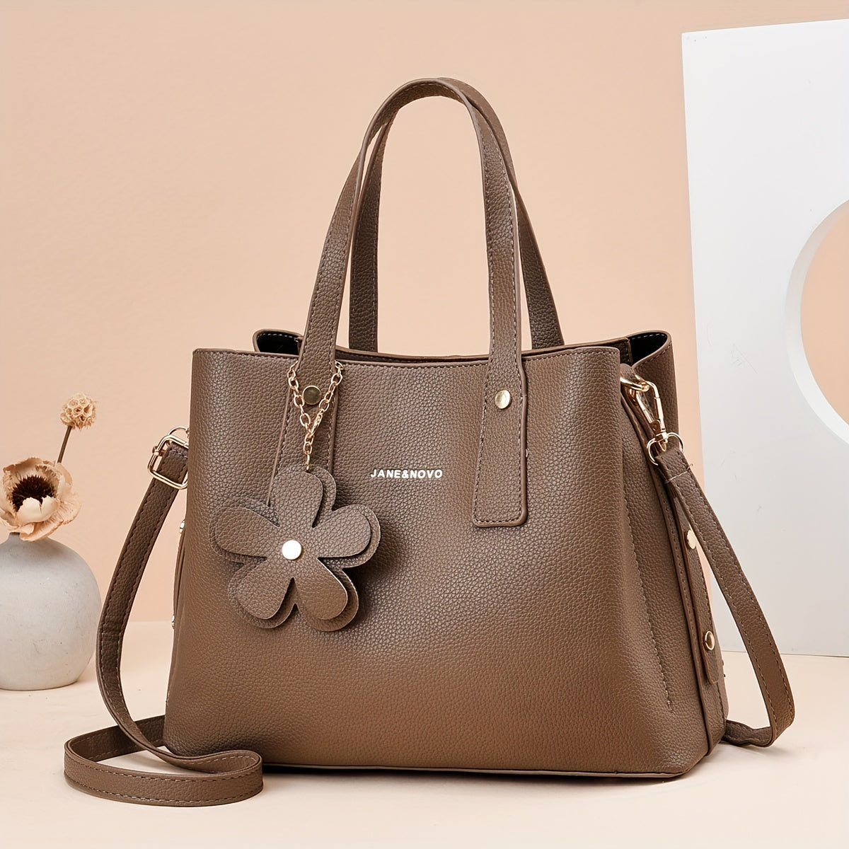 Floral Crossbody Satchel Purse for Office & Work