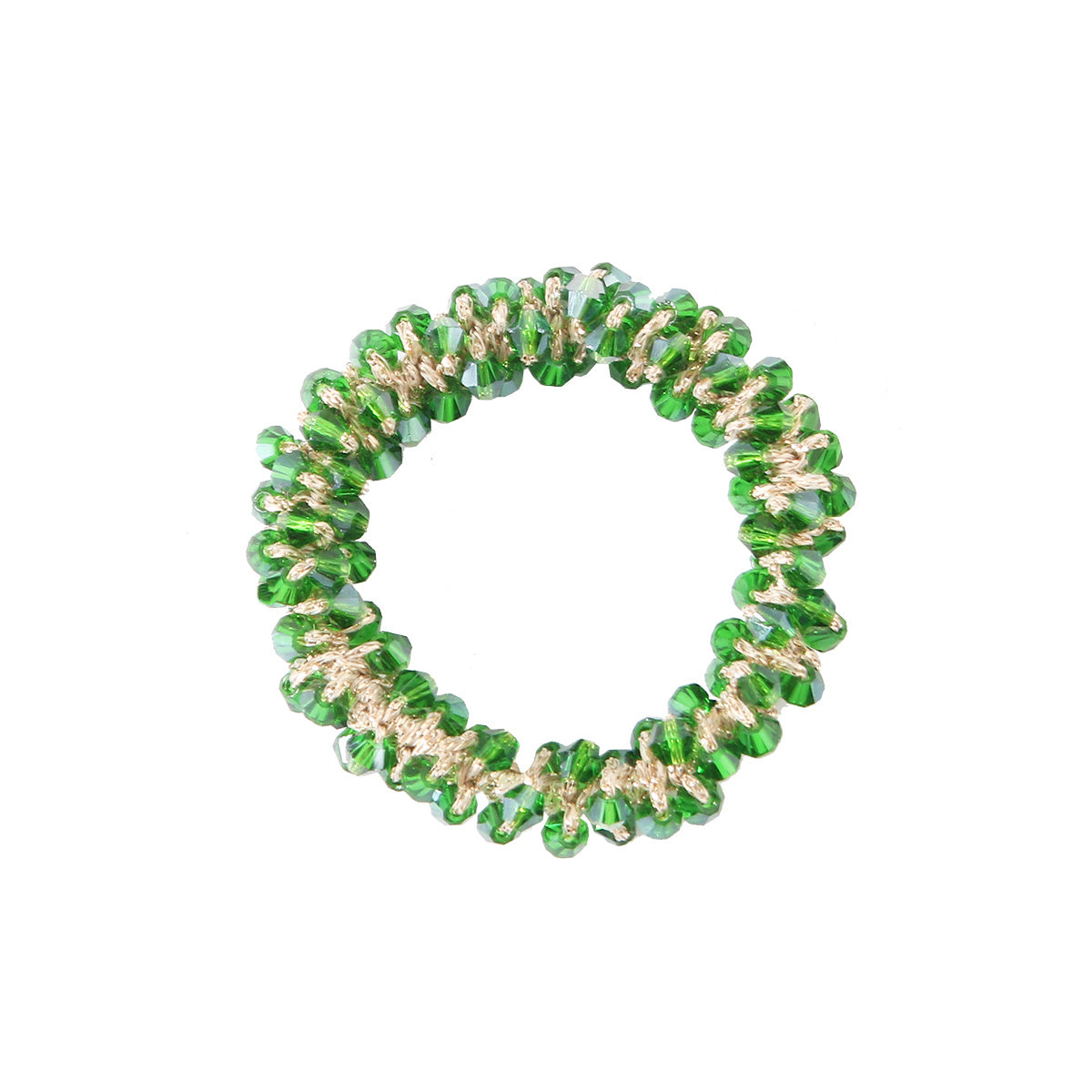 Rhinestone Hair Tie Elastic Ponytail Holder for Women Girls