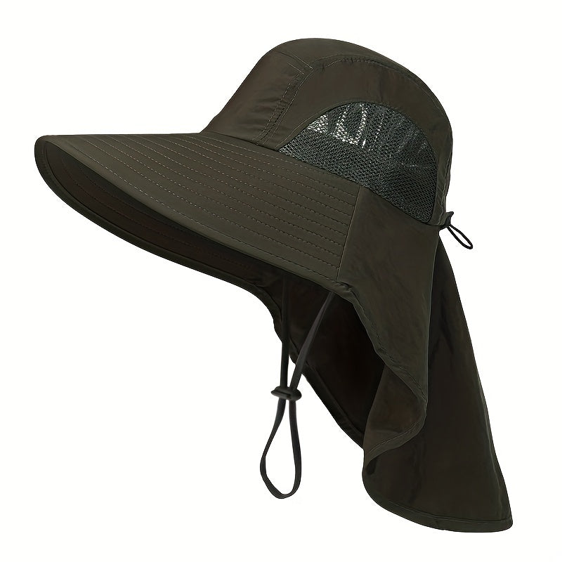 Mesh Boonie Hat with Neck Flap for Outdoor Activities