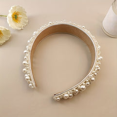 Faux Pearl Crystal Headband Hair Accessory Party Dress Up