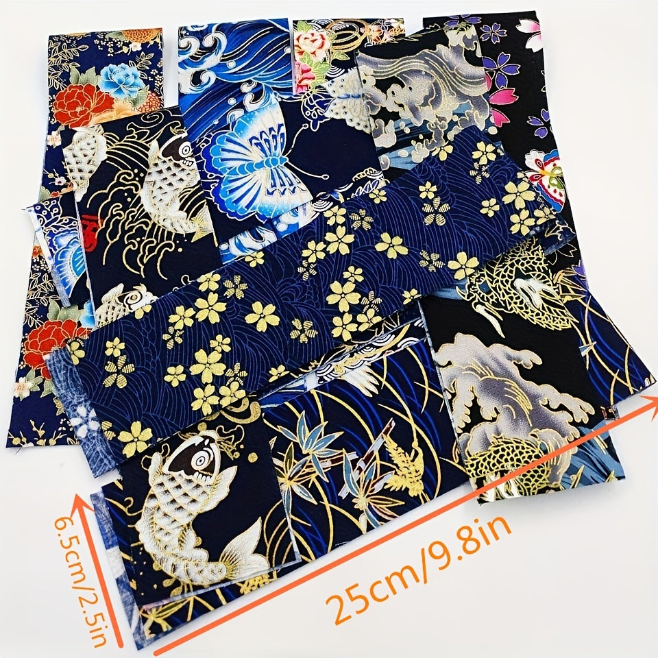 40pcs Quilting Bronzing Fabric Cotton for DIY Doll Clothes Patchwork Craft
