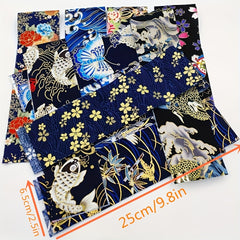 40pcs Quilting Bronzing Fabric Cotton for DIY Doll Clothes Patchwork Craft