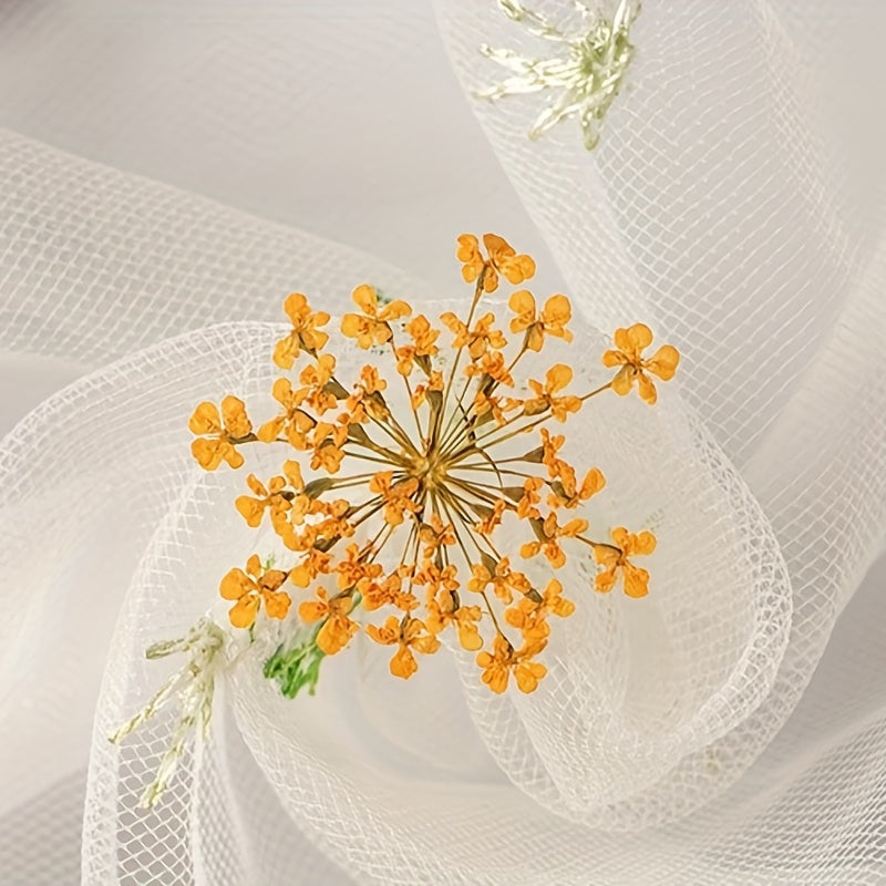 20pcs Natural Snowflake Dry Flower Embossing DIY Decorations
