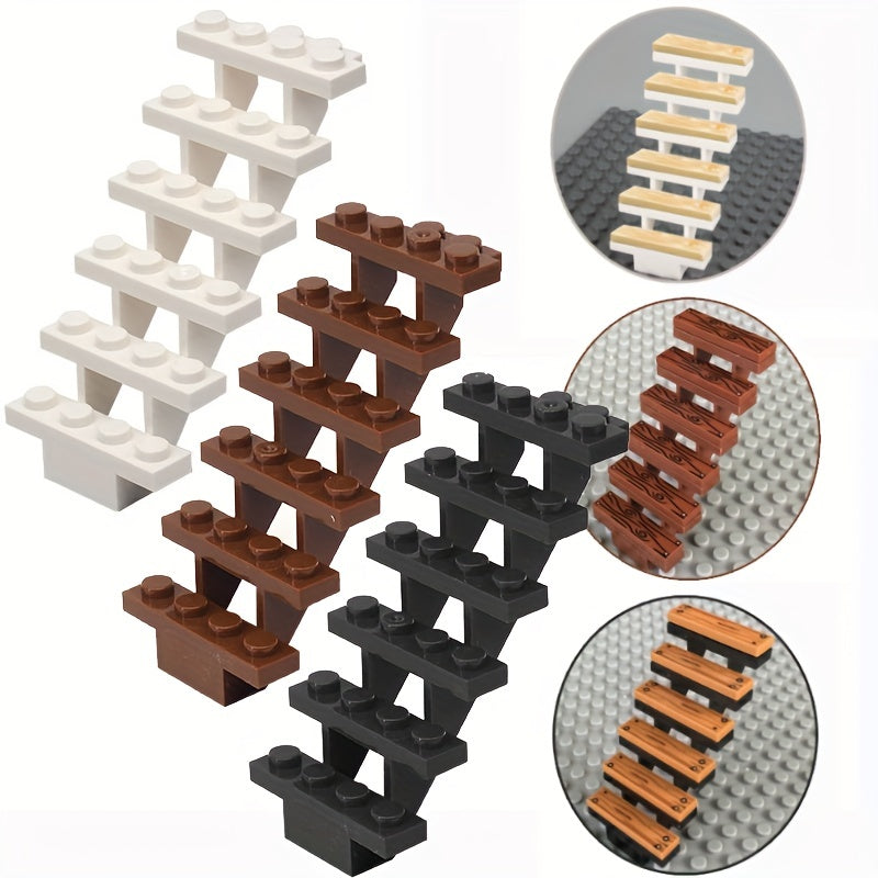 28pcs Wood Grain House Accessories Assembly Toys for Creative Kids & Adults