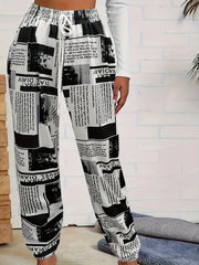 Women's Plus Pop Art Print Jogger Trousers