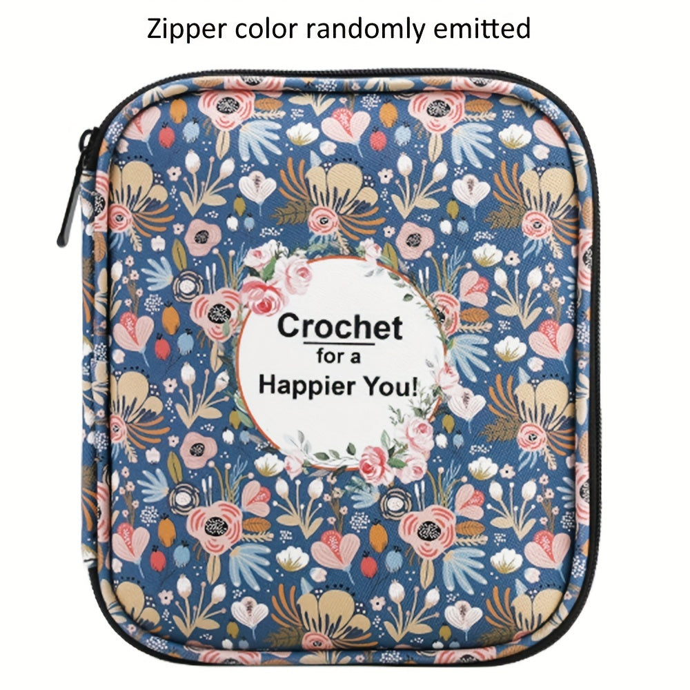 Crochet Storage Bag Knit Needle Zippered Storage Bag Waterproof