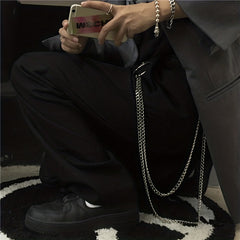 Punk Hip Hop Rock Chain Trousers Chain Layered Waist Chain