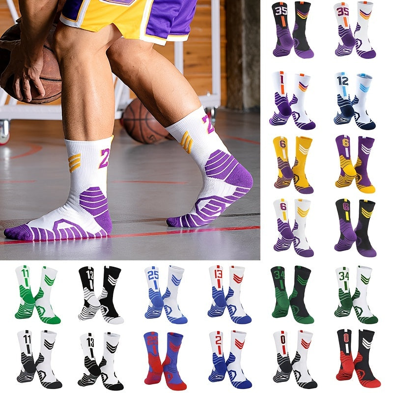 Adult Basketball Socks Breathable Sweat Absorbing Non Slip