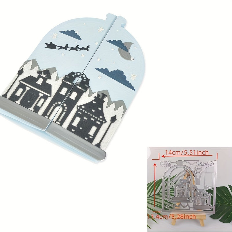 1pc Christmas House Metal Cutting Die DIY Card Scrapbook Decoration
