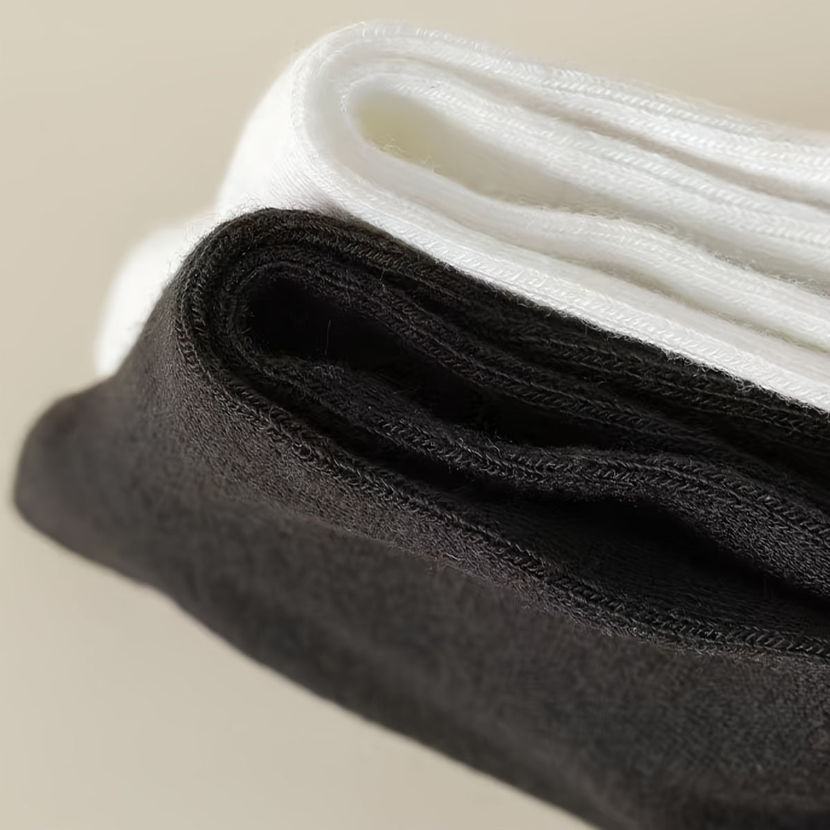 5 Pairs Women's Crew Socks Comfortable Solid Ankle Stockings