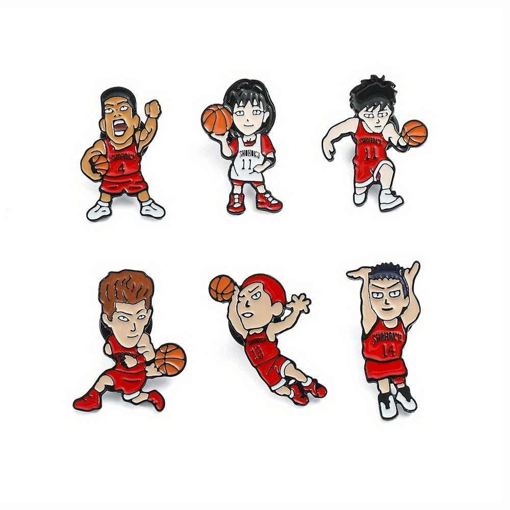 Basketball Boy Brooch For Men Creative Gift