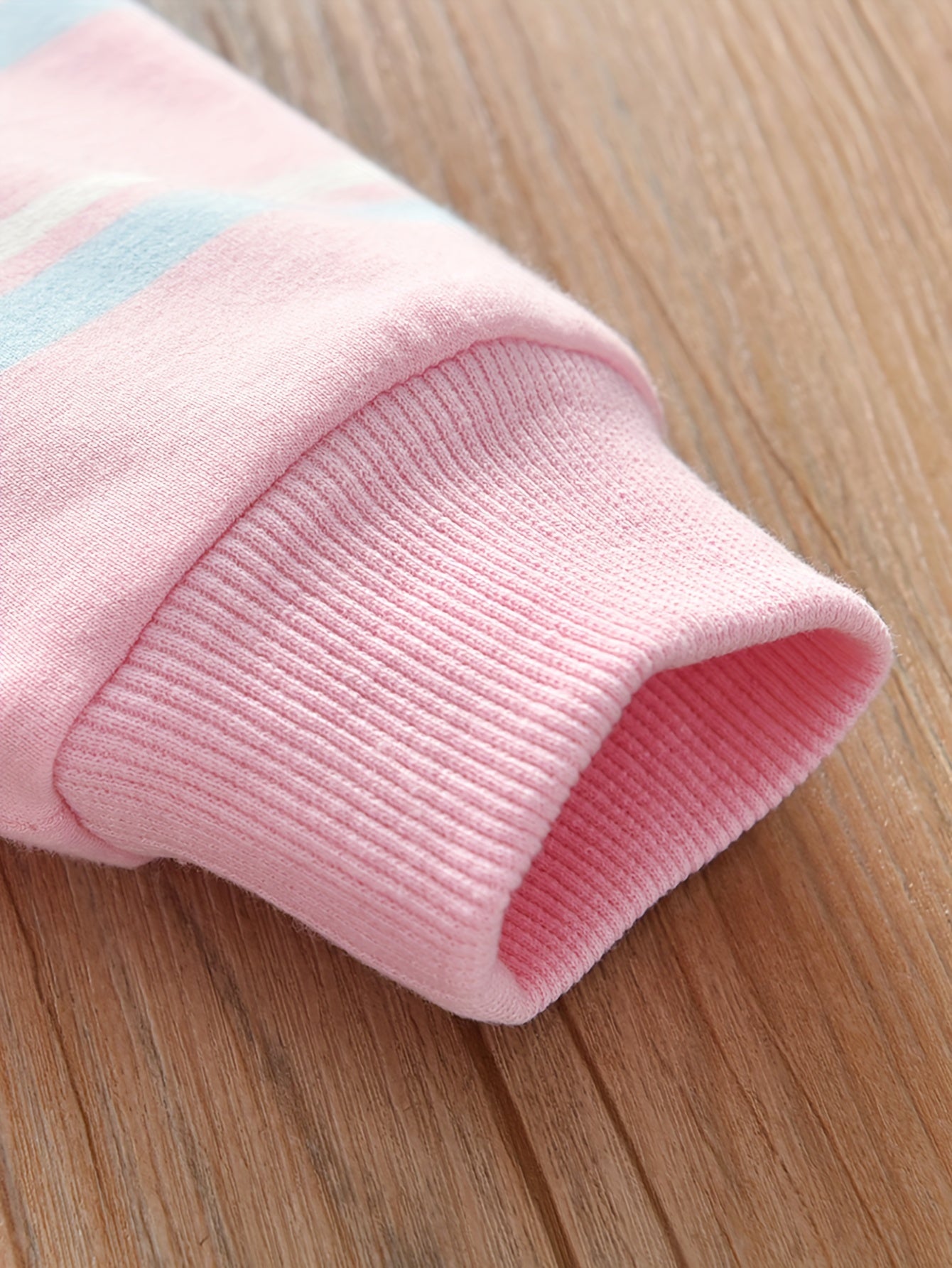 Girls' Striped Graph Print Longline Sweatshirt Pullover