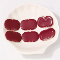 6pcs Colorful Drip Oil Alloy Pendant Set for DIY Jewelry Making