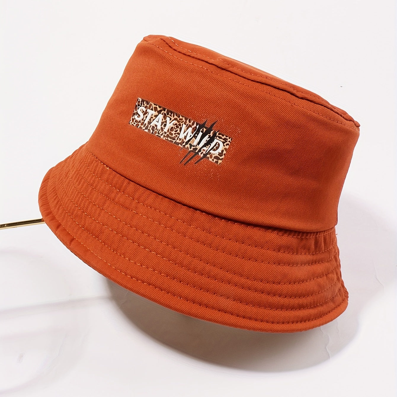 Leopard Bucket Hat Coffee Printed Fisherman Cap Outdoor Basin Hat