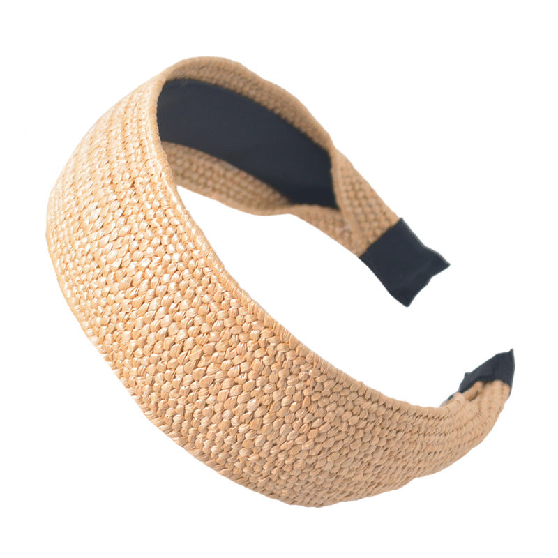 Knitted Straw Knot Headband Hair Bands Wedding Hair Accessories