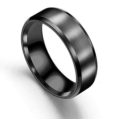 Titanium Steel Frosted Men's Brushed Ring Jewelry