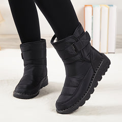 Women's Snow Boots Waterproof Faux Fur Liner Non-Slip Mid Tube Boots