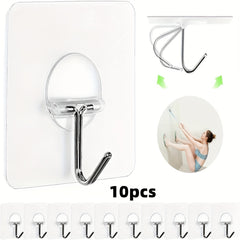 Heavy Duty Adhesive Hooks Towel Coat Hooks Waterproof Kitchen Bathroom