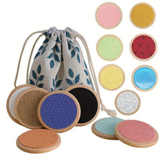 Montessori Tactile Board Sensory Toys Matching Game for Kids
