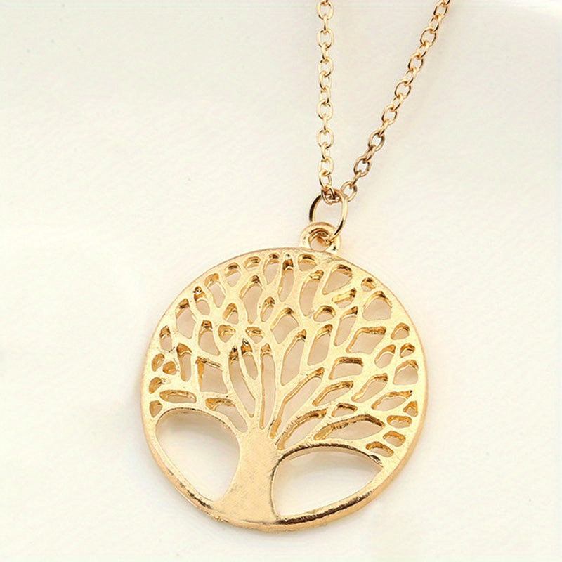 Tree Of Life Pendant Necklace Earring Set Wedding Jewelry Gift