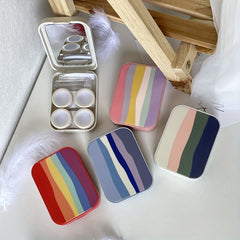 Summer Rainbow Portable Lens Box Care Box Storage