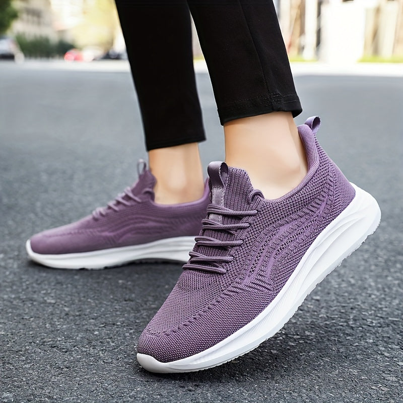 Women's Lace Up Athletic Running Shoes Soft Sole Casual Mesh Sneakers