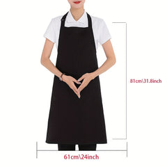Adjustable Waterproof Cooking Apron Household Solid Apron