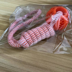 Pet Dog Puppy Cotton Rope Leakage Food Ball Molar Teeth Cleaning Toy