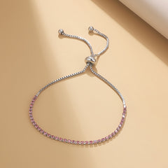Dainty Bracelet Rhinestone Claw Link Chain Ladies Clothing Accessories