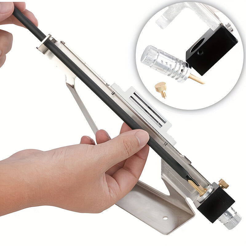 Alum. Alloy Fletching Jig DIY Stick Tool Archery Acc. Adjustable