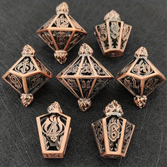 Hollow Wine Bottle Dice Set Of 7 For RPG Games